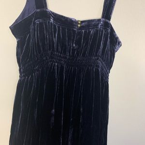 Odille blue velvet winter party dress size 10